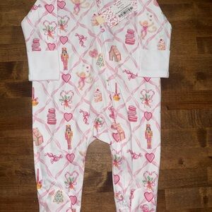 Pink and White Kids One Piece